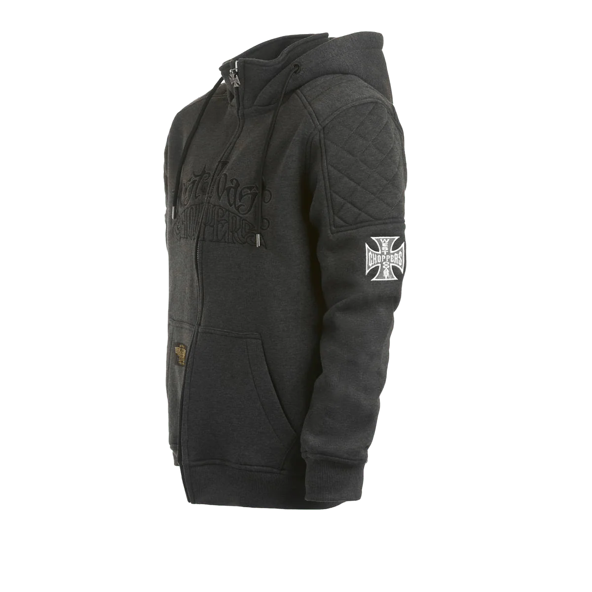 Choppers por Vida Zip Hoody - Grey Melange - Image 2