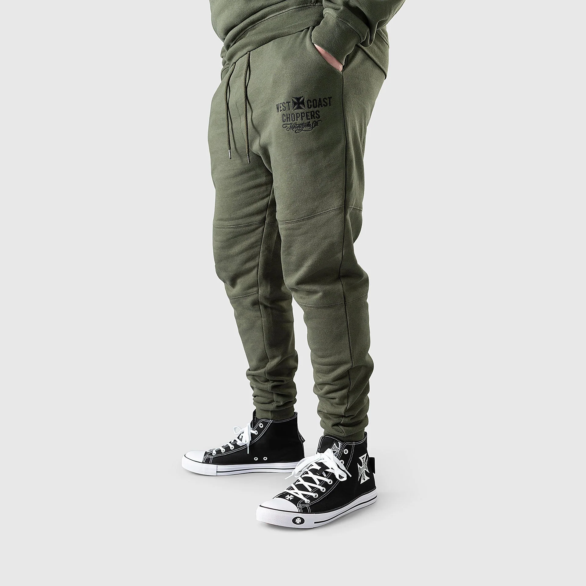 WCC FRISCO SWEAT PANTS - OLIVE GREEN - Image 3