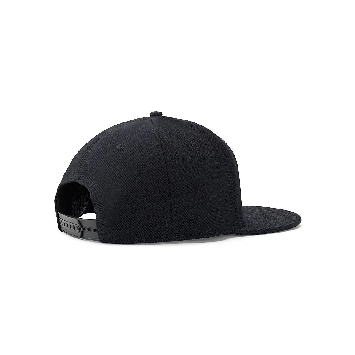 JJFU CIRCLE LOGO FLATBILL HAT - BLACK - Image 3