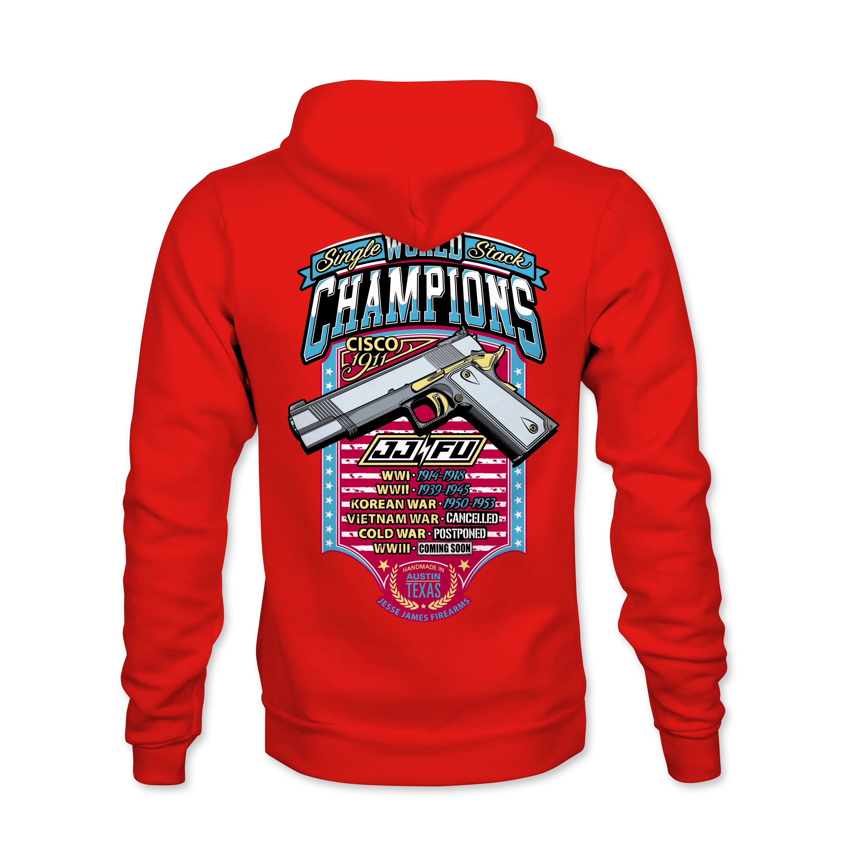 JJFU Cisco 1911 Single Stack World Champions Hoody - Red
