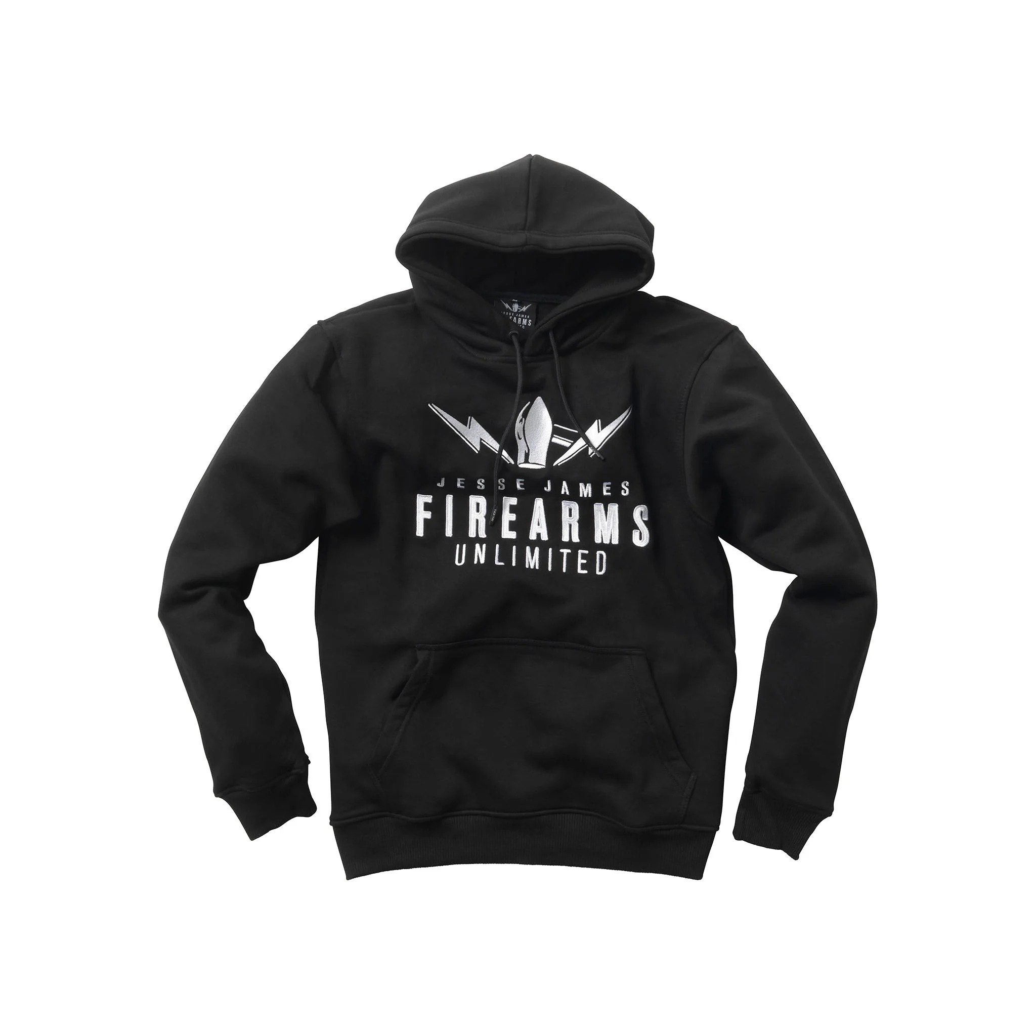 JJFU EMBROIDERED BLAST LOGO HOODY - BLACK
