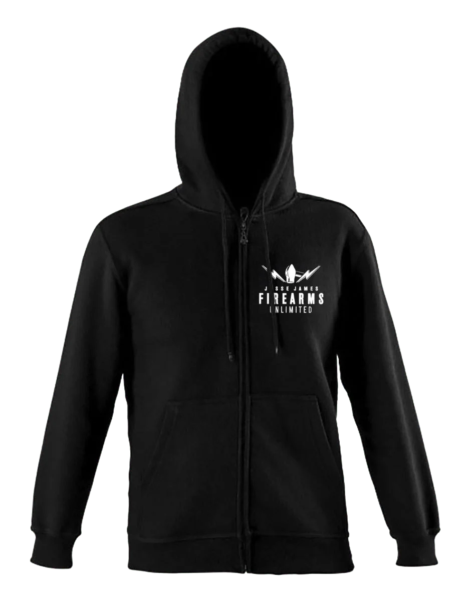 JJFU Logo Zip Hood Black