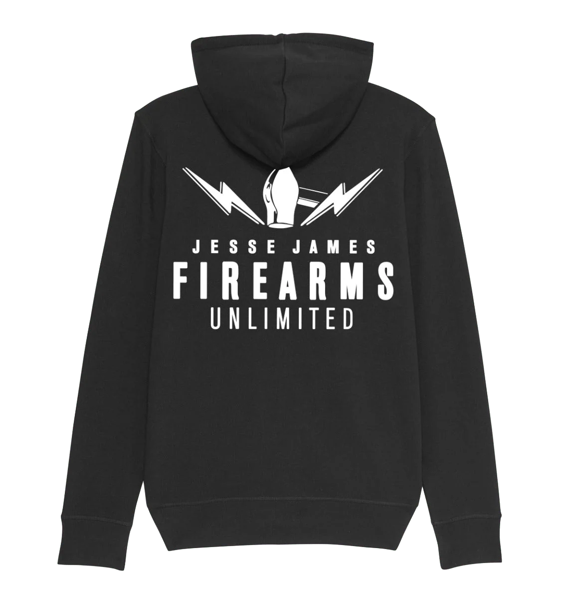 JJFU Logo Zip Hood Black - Image 4