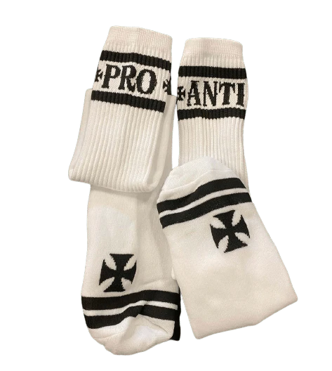 PRO-ANTI KNEE HIGH SOCKS - WHITE