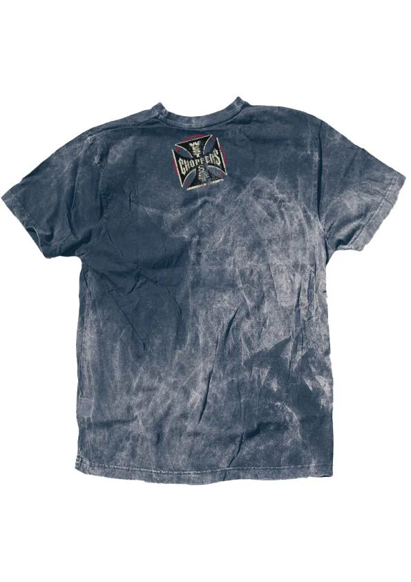 West Coast Choppers El Diablo Tee - Vintage Blue - Image 2