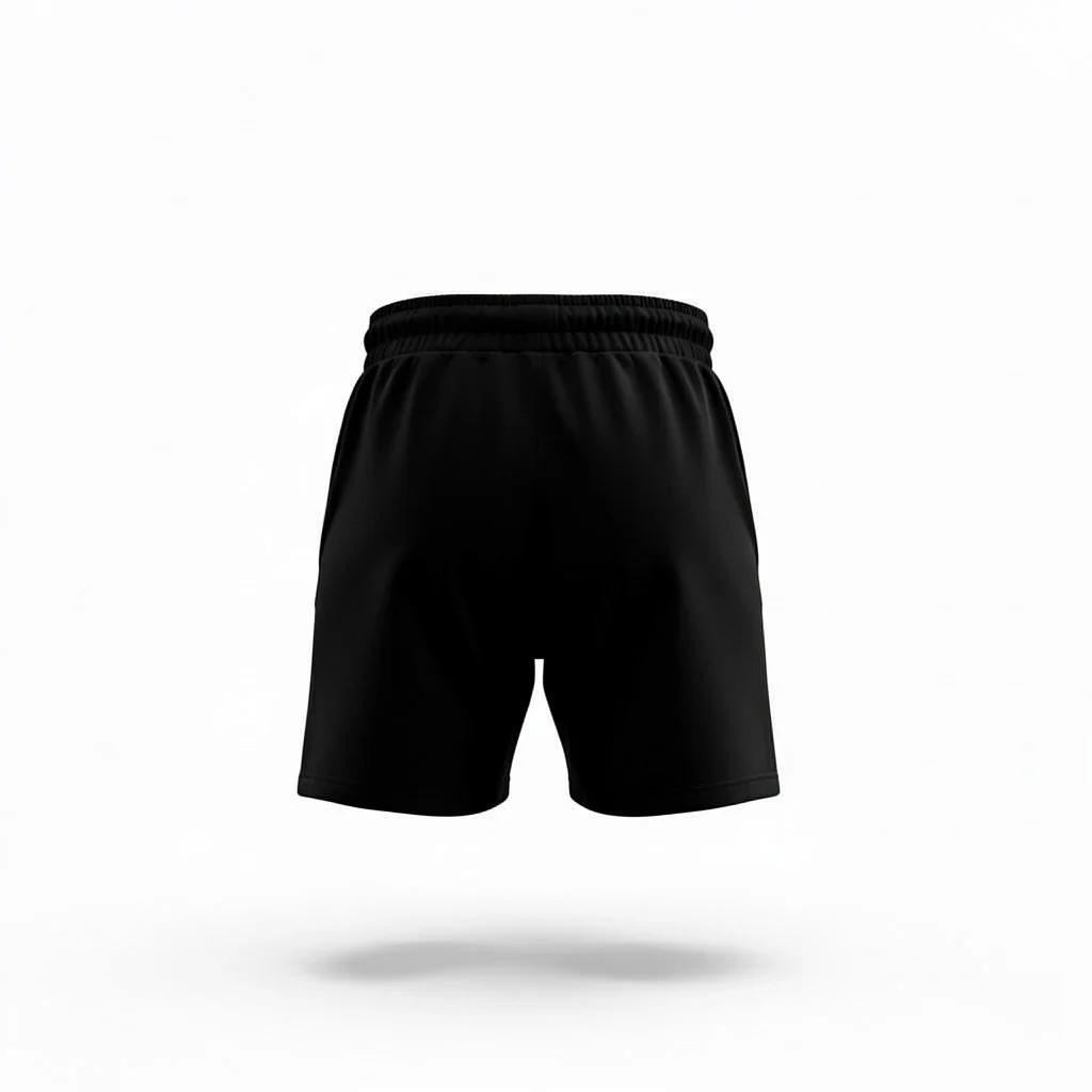WCC Embossed Sweat Short - Black - Image 3