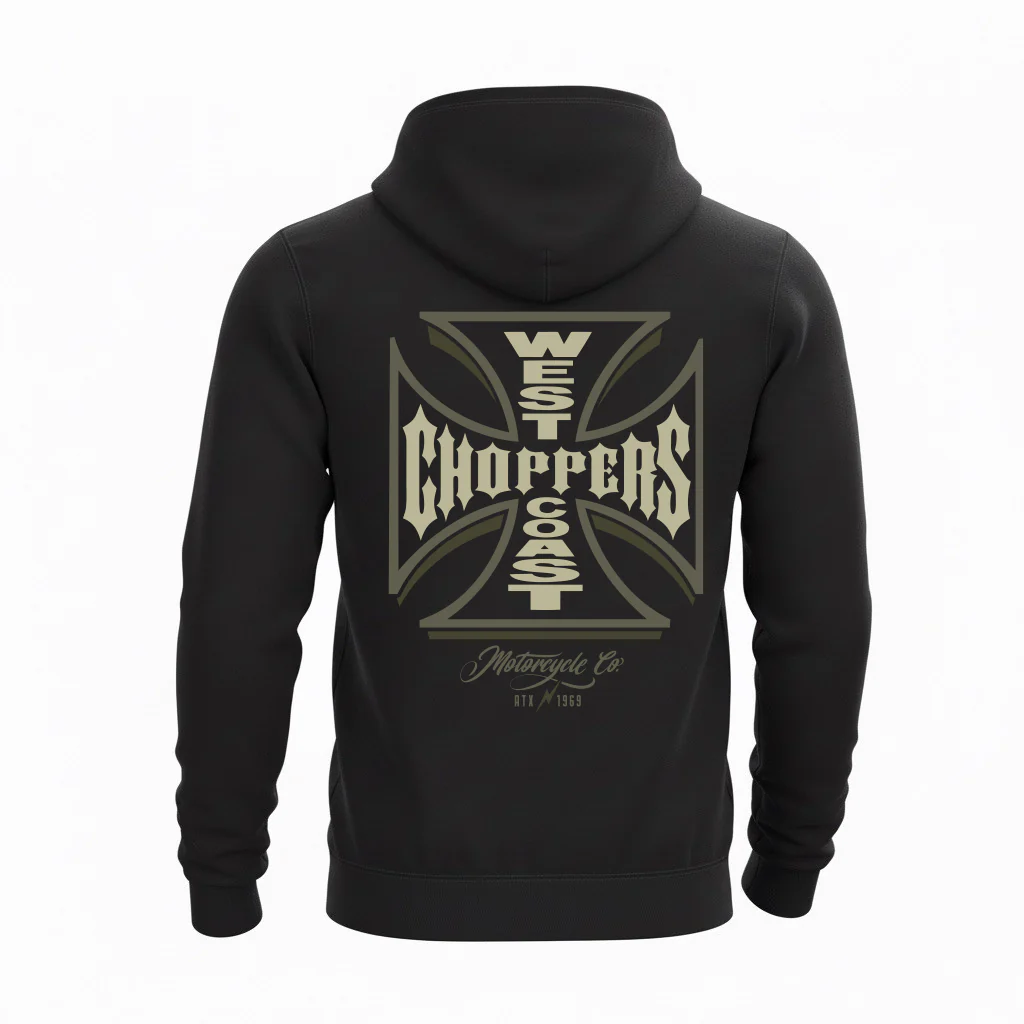 WCC Gangscript Zip Hoody - Black - Image 2