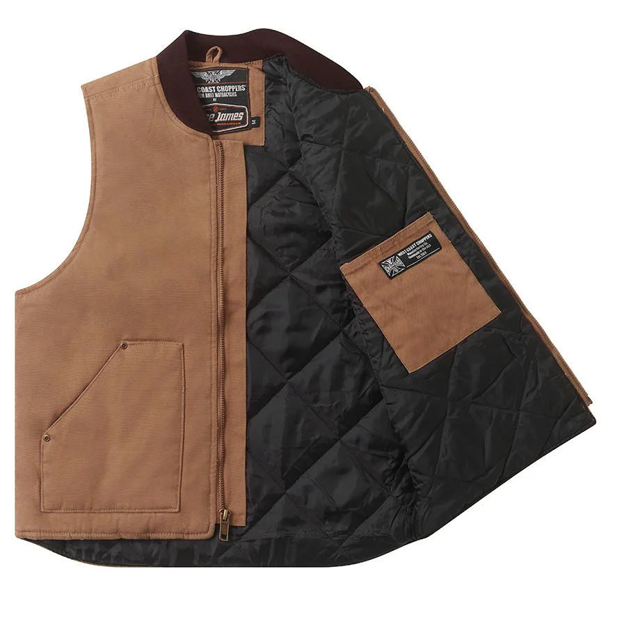 WCC HEAVY DUTY CANVAS WORKVEST - FRONTIER BROWN - Image 3