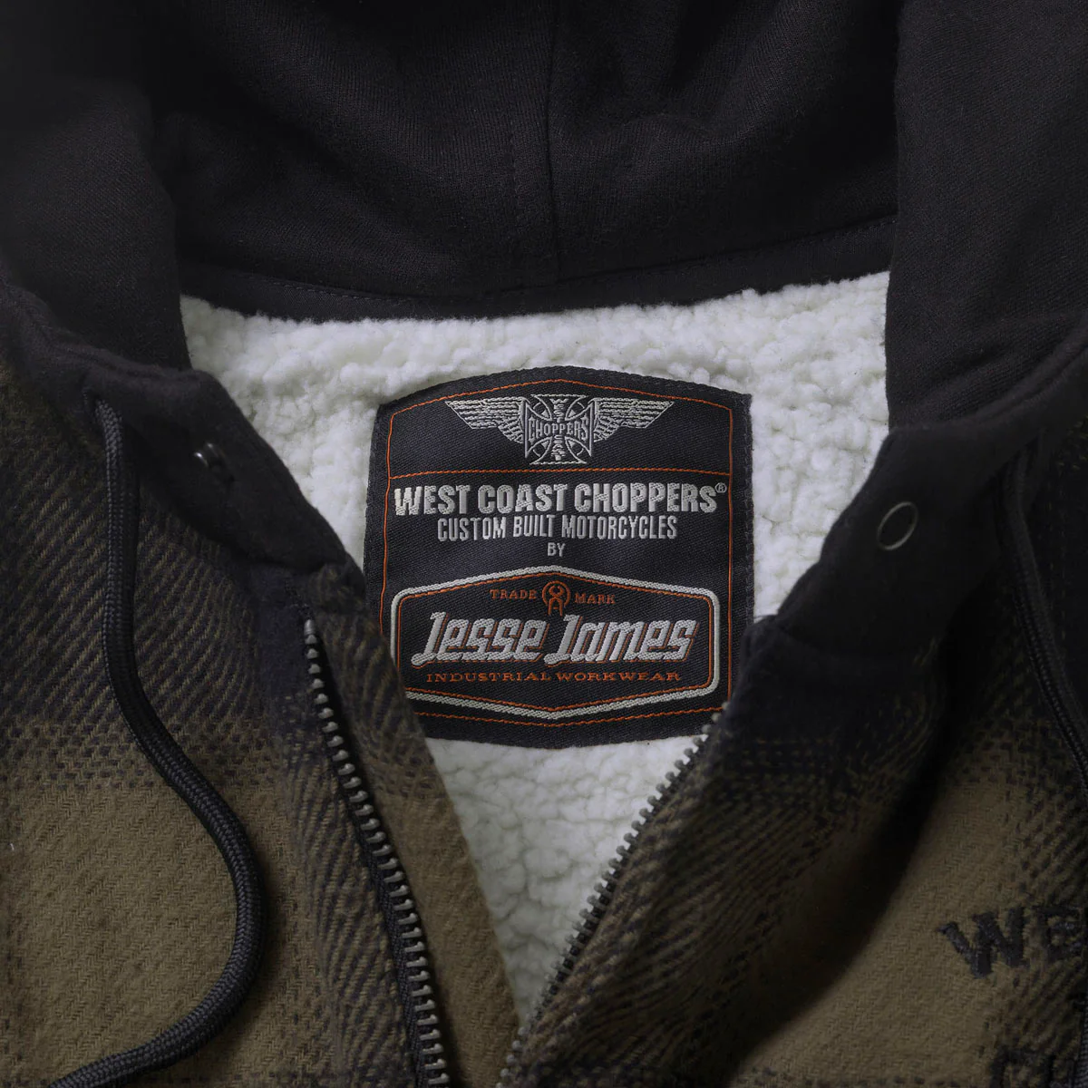 WCC HELL BENT FLANNEL JACKET - OLIVE/BLACK - Image 4