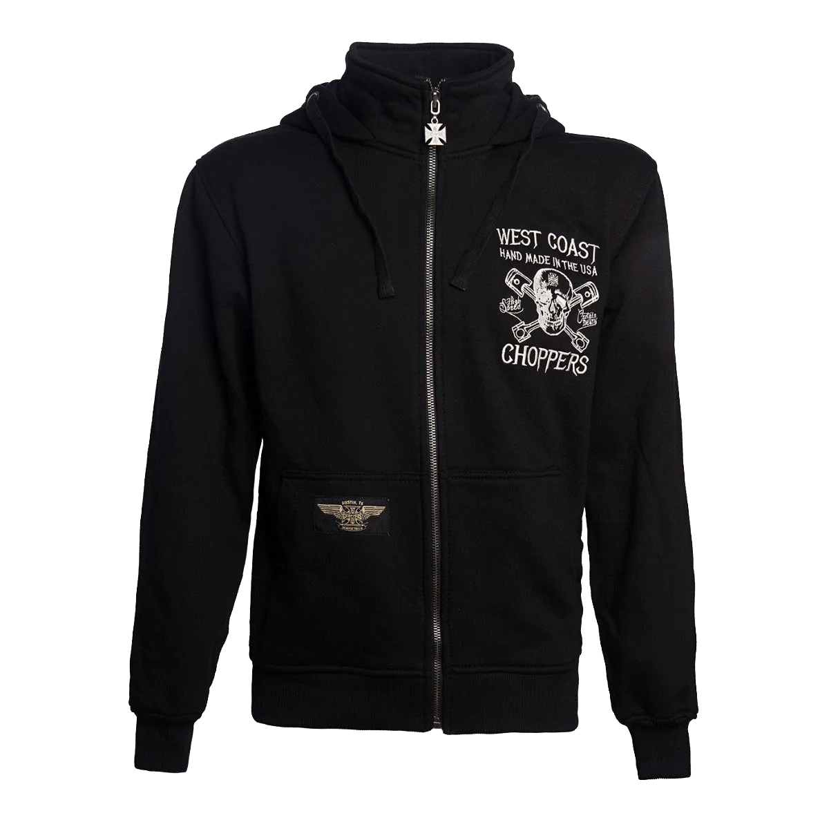 WCC HIGH SPEED ZIP HOODY - BLACK