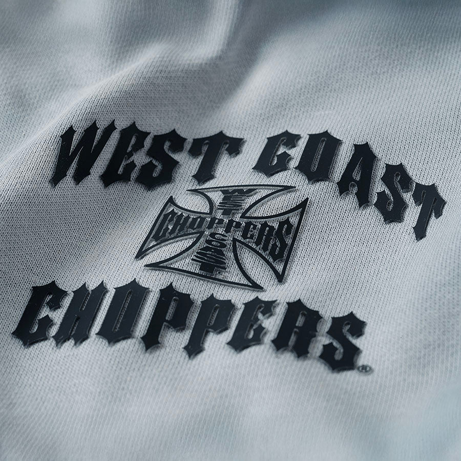 WCC IRON OVERSIZED ZIP HOODY - STEEL GREY - Image 3
