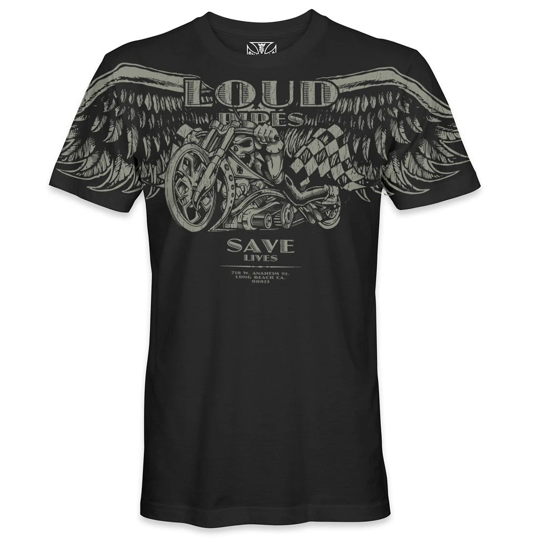 WCC LOUD PIPES TEE - BLACK