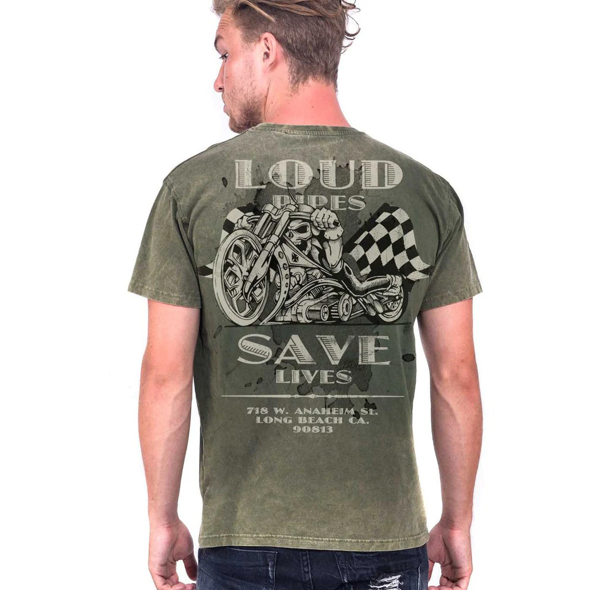 WCC LOUD PIPES TEE  - VINTAGE GREEN - Image 2