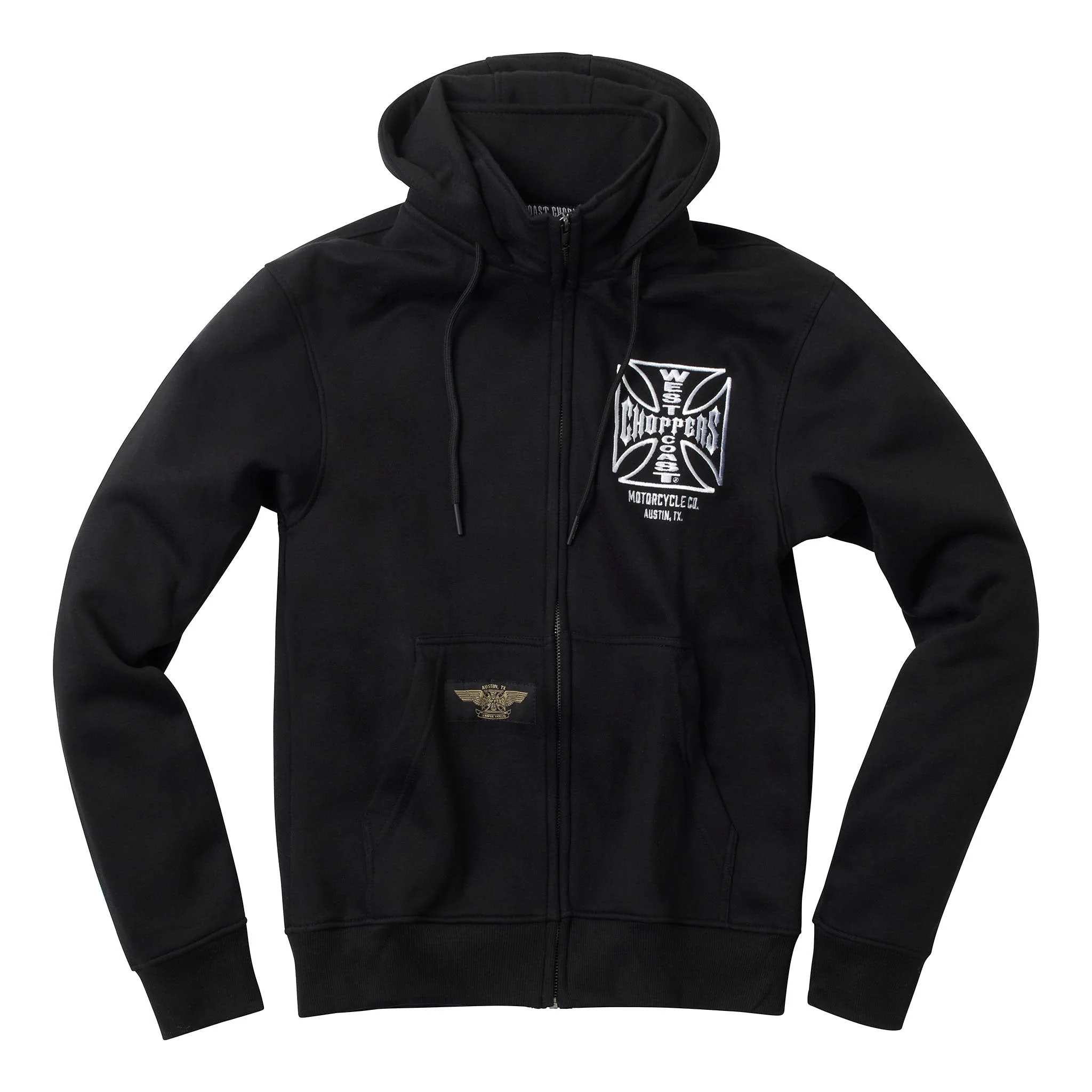 WCC OG ATX ZIP HOODY BLACK - Image 3