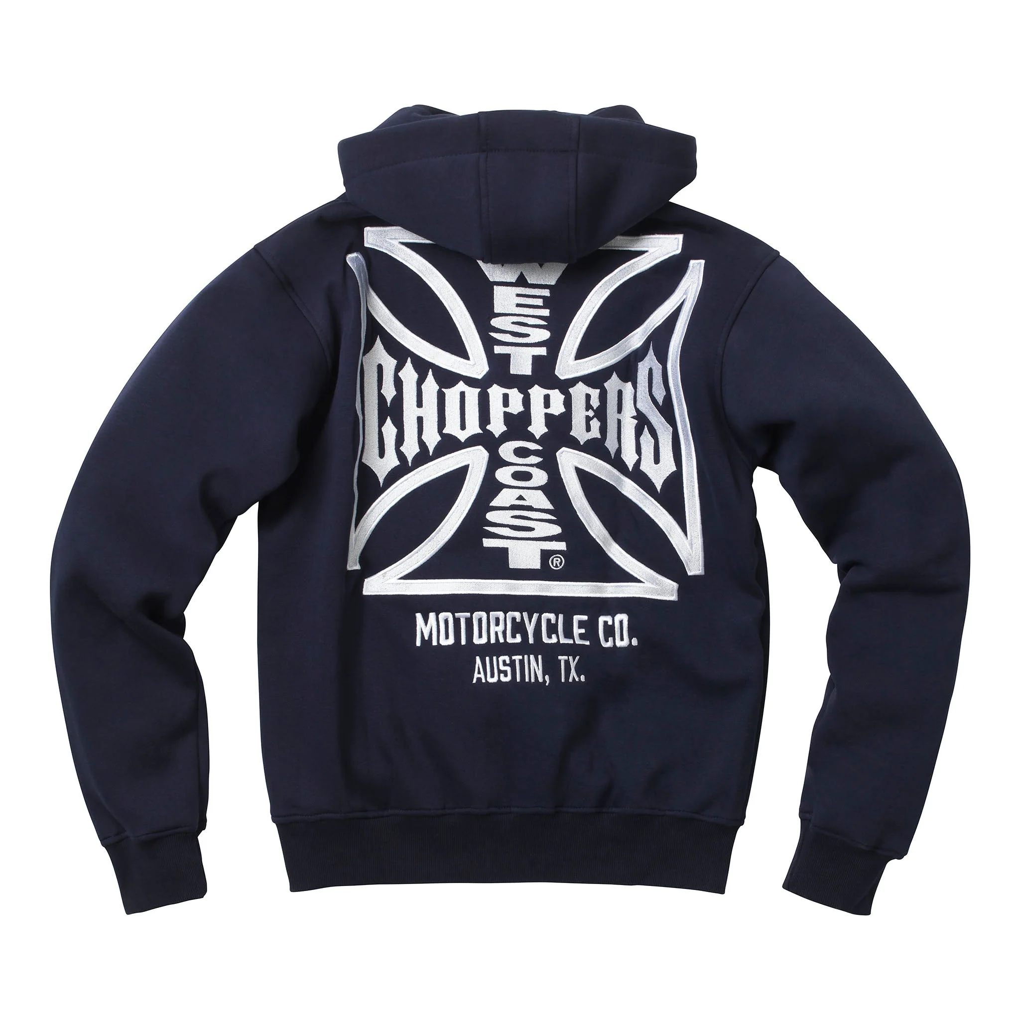 WCC OG ATX ZIP HOODY NAVY BLUE - Image 2