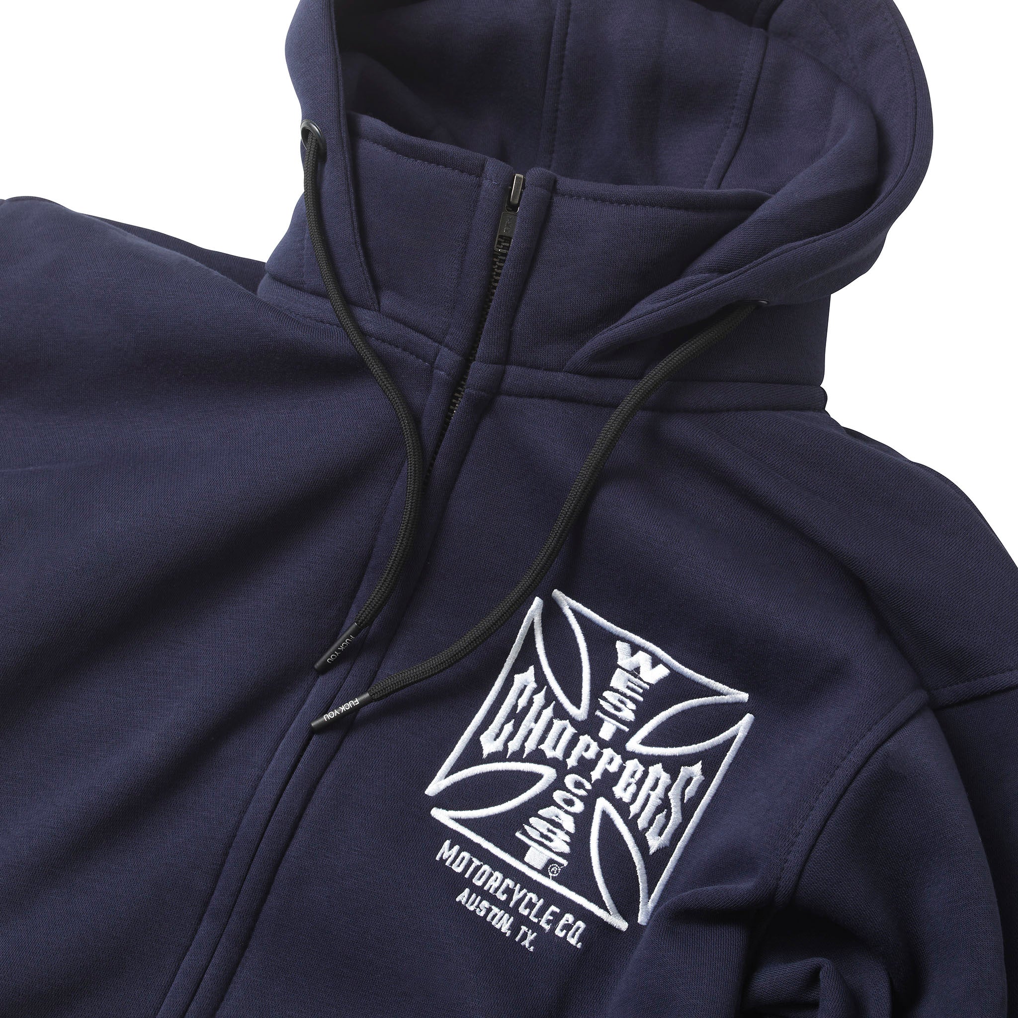 WCC OG ATX ZIP HOODY NAVY BLUE - Image 4