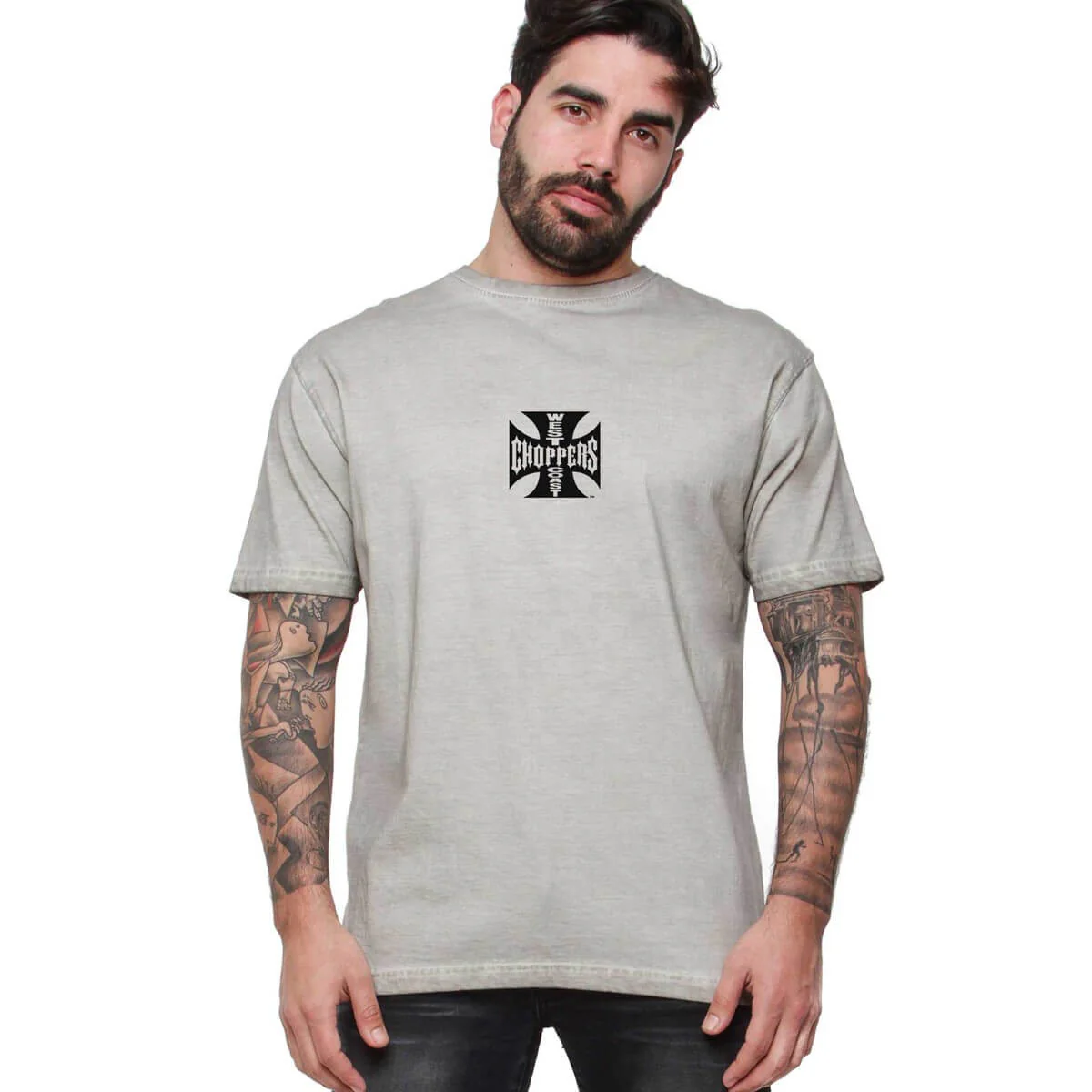 WCC OG LBC CROSS TEE - VINTAGE GREY WASH - Image 2