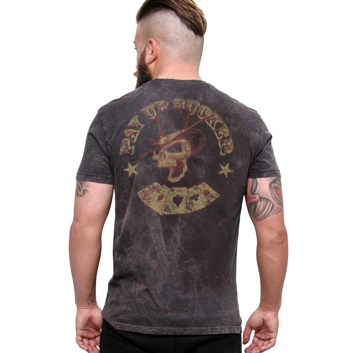 WCC PAY UP SUCKER TEE - VINTAGE BLACK - Image 2