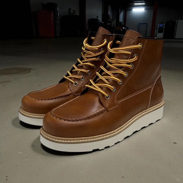 WCC RIGID LEATHER BOOTS - COGNAC - Image 2