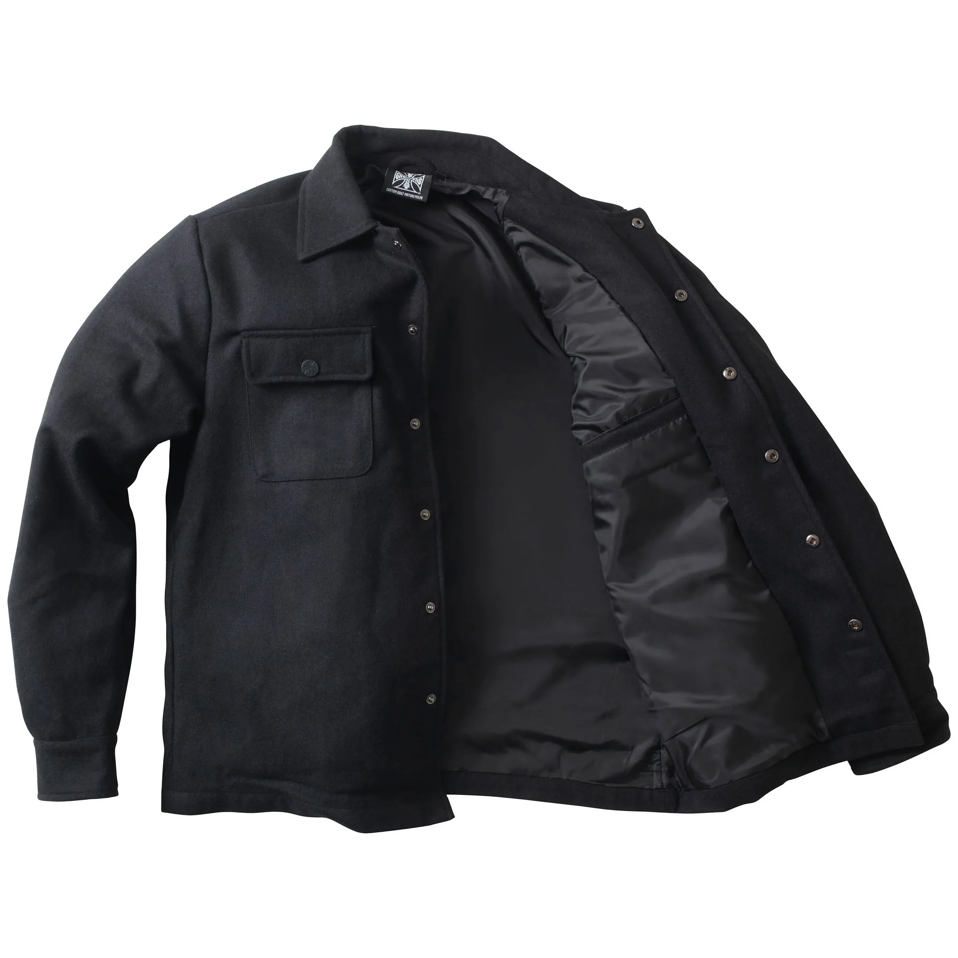 WCC WOOL LINED PLAID JACKET - BLACK - Image 2