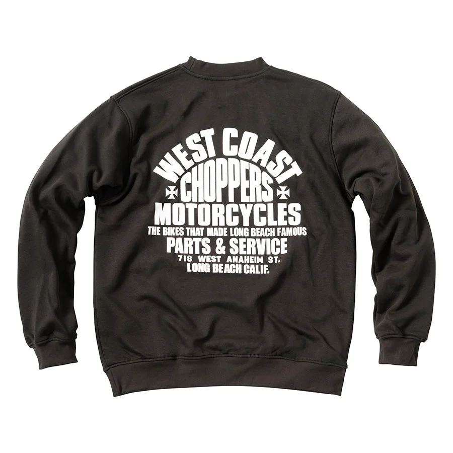 West Coast Choppers Parts Crewneck - Black - Image 2