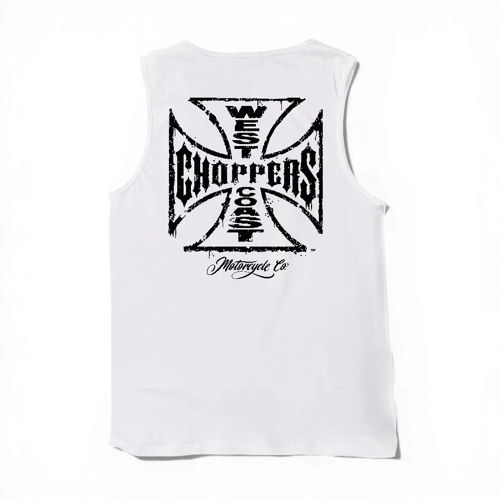 WORN CROSS TANKTOP - WHITE - Image 2